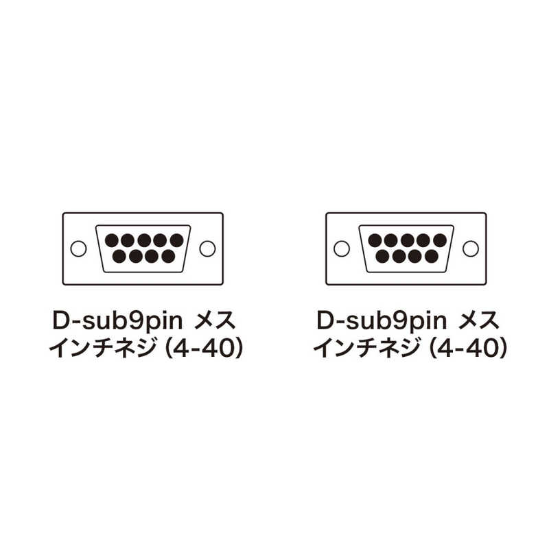 サンワサプライ サンワサプライ RS-232Cケーブル(モデム･TA用･2m) KRS‐433XF2K KRS‐433XF2K