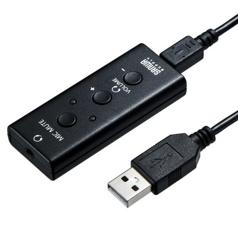 サンワサプライ サンワサプライ USBオーディオ変換アダプタ(4極ヘッドセット用) MM-ADUSB4 MM-ADUSB4