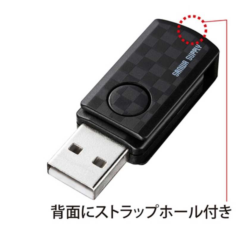 サンワサプライ サンワサプライ microSDカードリーダー(ブラック) ADR-MCU2SWBK ADR-MCU2SWBK