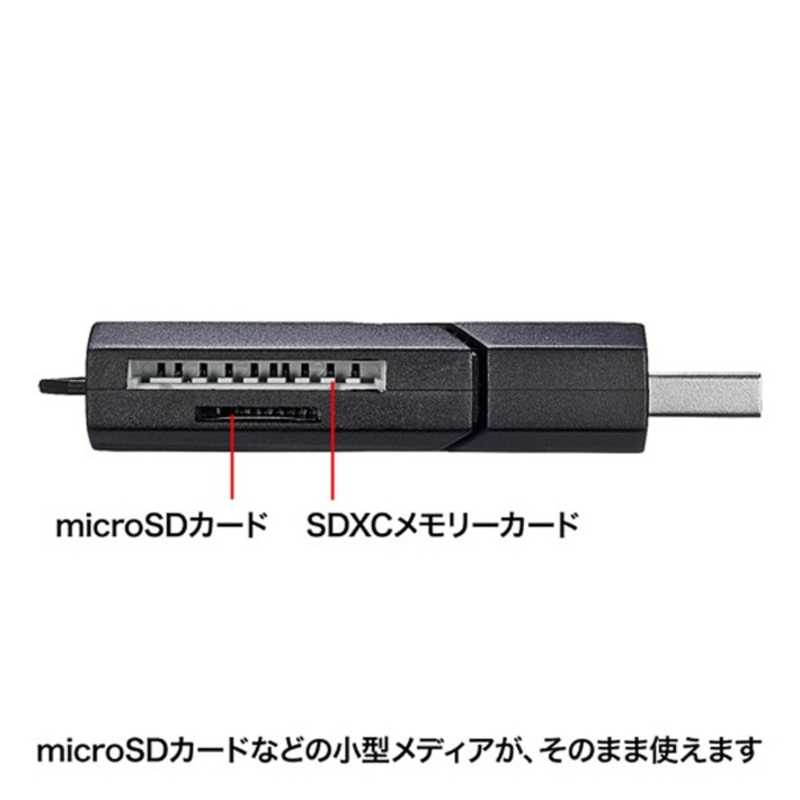 サンワサプライ サンワサプライ USB3.0 SDカードリーダー ADR-3MSDUBK ADR-3MSDUBK