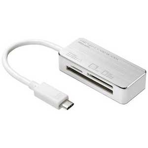 サンワサプライ USB TypeC カードリーダー(シルバー) ADR-3TCML36S