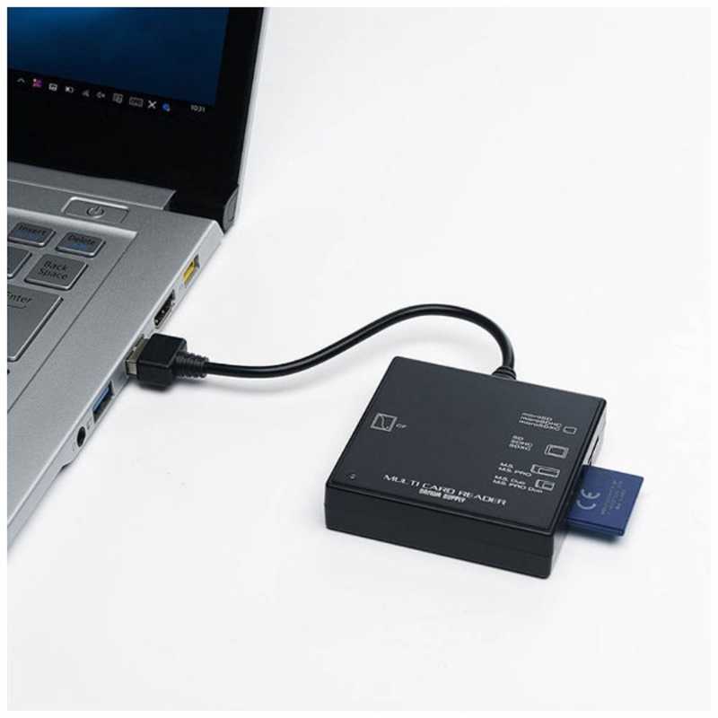 サンワサプライ サンワサプライ USB2.0 カードリーダー ADR-ML23BK ADR-ML23BK