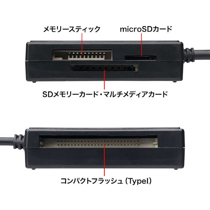 サンワサプライ サンワサプライ USB3.1 マルチカードリーダー ADR-3ML39BK ADR-3ML39BK