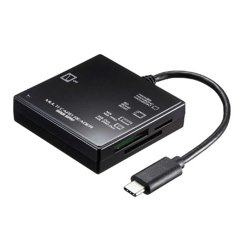 サンワサプライ サンワサプライ USB3.1 マルチカードリーダー ADR-3TCML40BK ADR-3TCML40BK