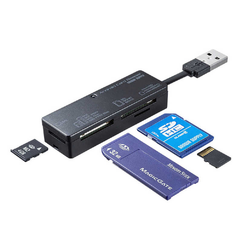 サンワサプライ サンワサプライ アンドロイド対応カードリーダー ADR-TCAML22BK ADR-TCAML22BK