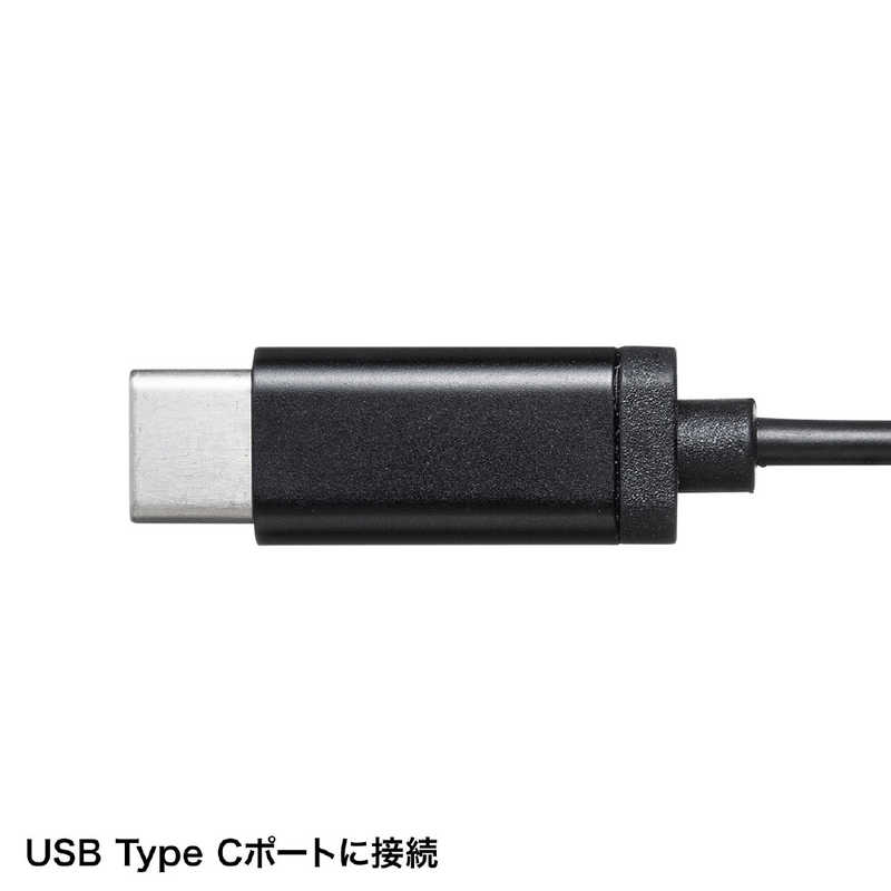 サンワサプライ サンワサプライ USB TypeC ヘッドセット MM-HSTC02BK MM-HSTC02BK