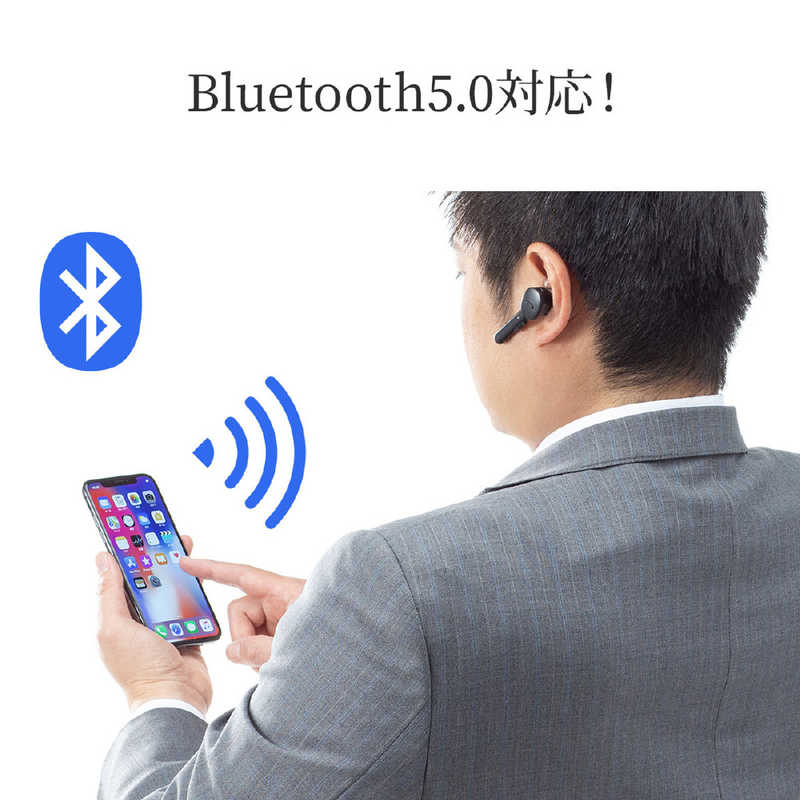 サンワサプライ サンワサプライ Bluetoothモノラルヘッドセット MM-BTMH40BK MM-BTMH40BK