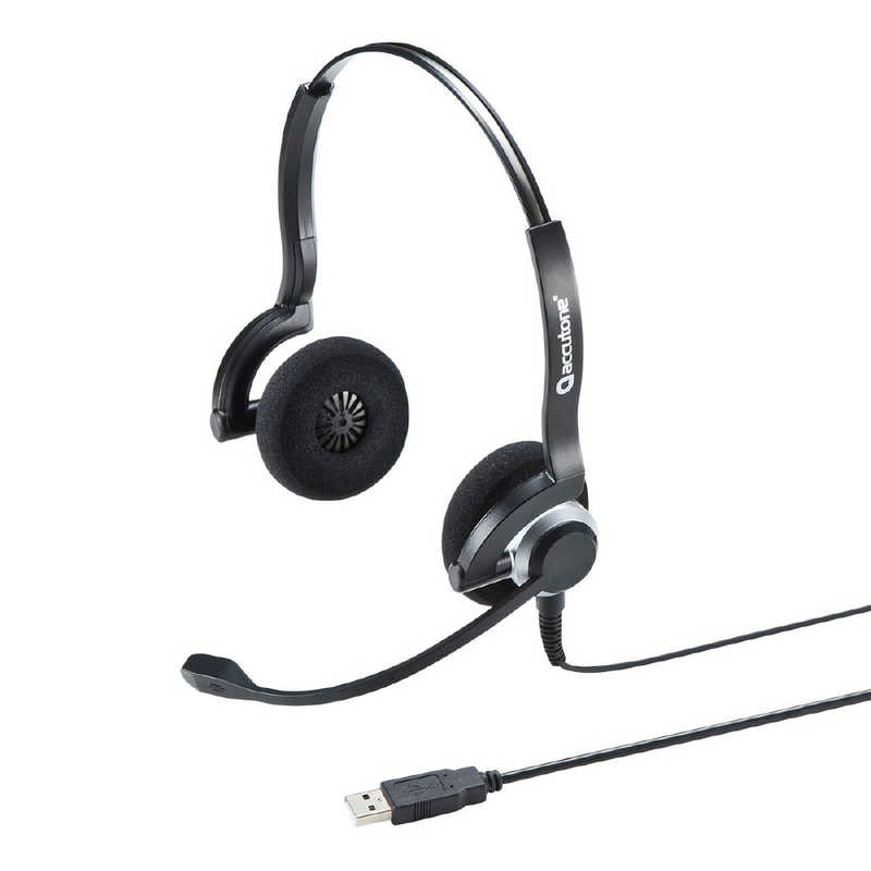 サンワサプライ サンワサプライ ヘッドセット [USB /両耳 /ヘッドバンドタイプ] MM-HSU11BK MM-HSU11BK