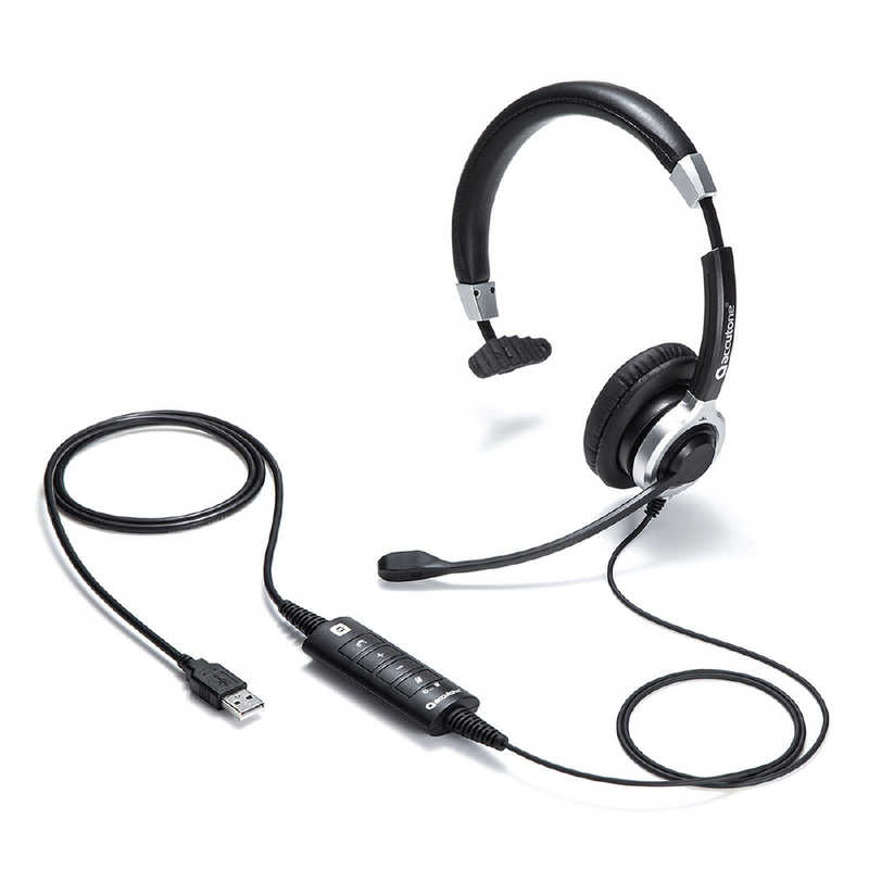 サンワサプライ サンワサプライ ヘッドセット [USB /片耳 /ヘッドバンドタイプ] MM-HSU14ANC MM-HSU14ANC