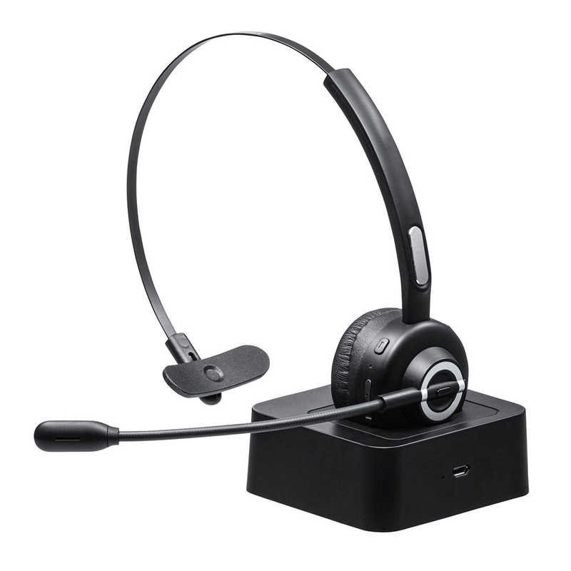 サンワサプライ サンワサプライ ヘッドセット [ワイヤレス(Bluetooth) /片耳 /ヘッドバンドタイプ] MM-BTMH57BK MM-BTMH57BK