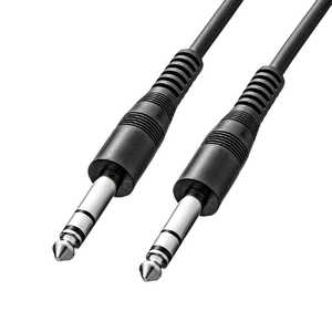 サンワサプライ 6.3mmステレオ標準プラグ(オスーオス)ケーブル (10m) MM-SPKB1-10 サンワサプライ 6.3mmステレオ標準プラグ(オスーオス)ケーブル (10m) MM-SPKB1-10