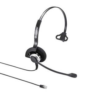 サンワサプライ 電話用ヘッドセット（片耳タイプ） MMHSRJ03
