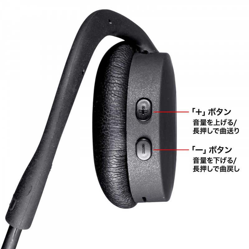 サンワサプライ サンワサプライ Bluetoothヘッドセット(両耳･外付けマイク付き) MM-BTSH63BK MM-BTSH63BK
