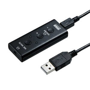 サンワサプライ USBオーディオ変換アダプタ(4極ヘッドセット用) MMADUSB4N サンワサプライ USBオーディオ変換アダプタ(4極ヘッドセット用) MMADUSB4N
