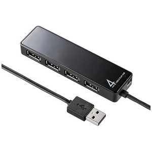 サンワサプライ USB2.0ハブ｢4ポｰト･バス&セルフパワｰ｣ ブラック USB-HTV410