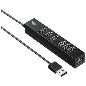 サンワサプライ USB2.0ハブ(7ポｰト) USB-2H701BK (ブラック)