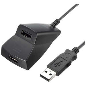 サンワサプライ USBハブ ブラック [USB2.0対応/2ポｰト/バスパワｰ] USB-2H215BK