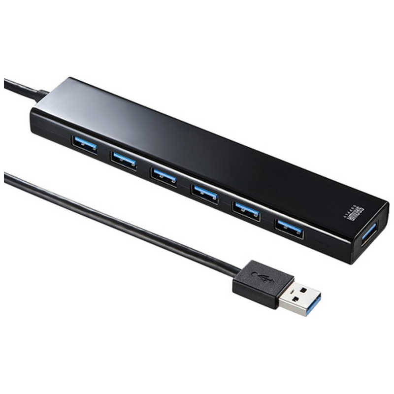 サンワサプライ サンワサプライ USBハブ ブラック [USB3.1対応/7ポート/セルフパワー] USB-3H703BK USB-3H703BK
