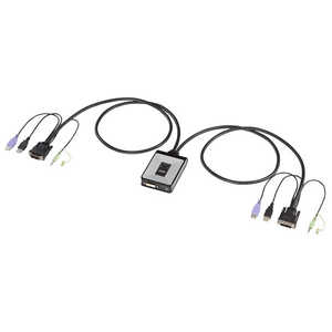 サンワサプライ ディスプレイエミュレーション対応DVIパソコン自動切替器(2:1) SW-KVM2DUN サンワサプライ ディスプレイエミュレーション対応DVIパソコン自動切替器(2:1) SW-KVM2DUN
