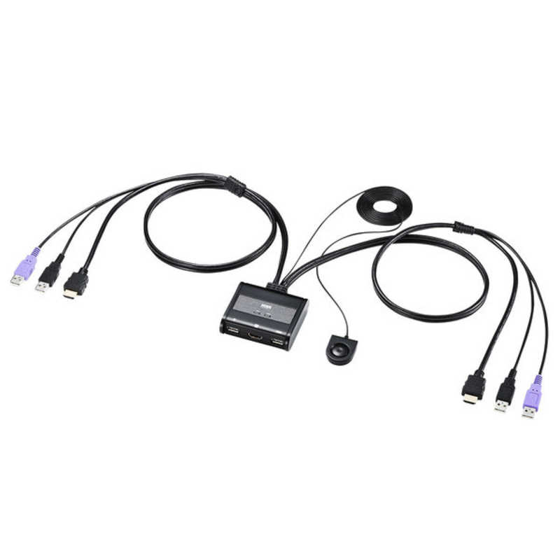 サンワサプライ HDMI対応手元スイッチ付きパソコン自動切替器(2:1) SW-KVM2WHU の通販 | カテゴリ：パソコン・周辺機器・プリンター  | サンワサプライ 家電通販のコジマネット - 全品代引き手数料無料