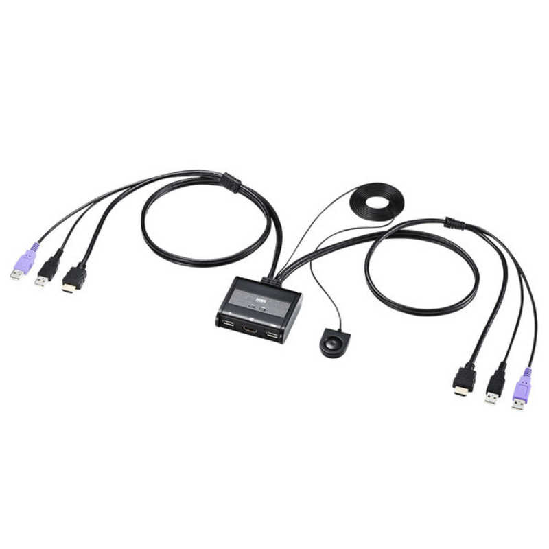 本物の エレコム USB切替器 PC→2ポート USB3.0→4ポート 手元スイッチ ブラック U3SW-T2 fucoa.cl