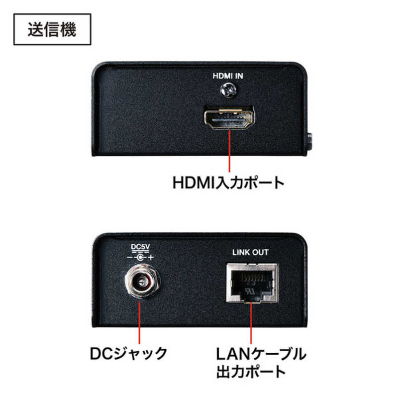 サンワサプライ サンワサプライ HDMIエクステンダー(セットモデル) ブラック VGA-EXHDLT VGA-EXHDLT