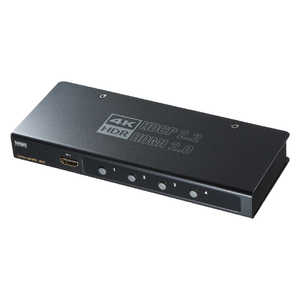 サンワサプライ 4K･HDR･HDCP2.2対応HDMI切替器(4入力･1出力) SW-HDR41H