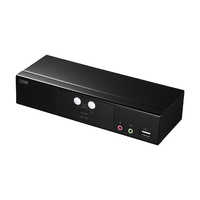 サンワサプライ SW-KVM2HVC パソコン 自動切替器 サンワサプライ USB・PS/2コンソール両対応パソコン自動切替器(2:1) SW