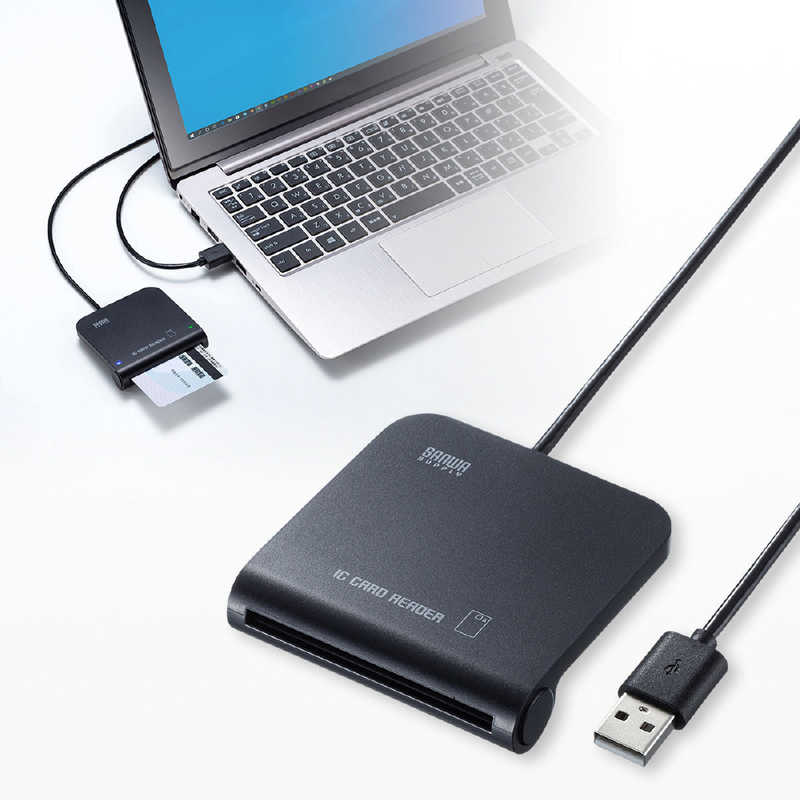 サンワサプライ サンワサプライ 接触型ICカードリーダライタ ADR-MNICU2 ADR-MNICU2