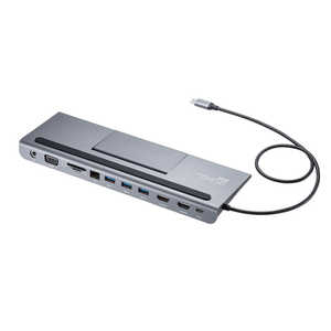 サンワサプライ USB Type-Cドッキングステーション(HDMI/VGA対応) USB-CVDK8 サンワサプライ USB Type-Cドッキングステーション(HDMI/VGA対応) USB-CVDK8