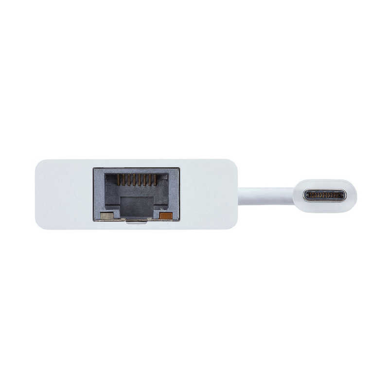 サンワサプライ サンワサプライ LAN変換アダプタ [USB-C オス→メス LAN /USB-Aメス] 1Gbps対応 ホワイト USB-CVLAN4WN USB-CVLAN4WN