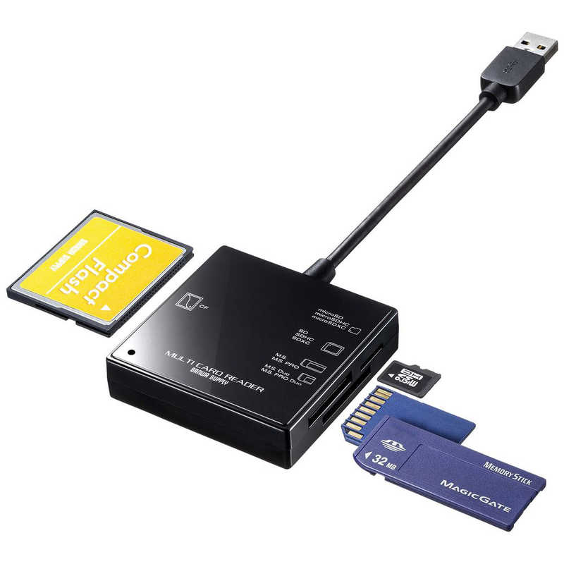 サンワサプライ サンワサプライ マルチカードリーダー (USB3.1） ADR-3ML39BKN ADR-3ML39BKN