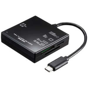 サンワサプライ USB3.1 Type-C マルチカードリーダー ADR-3TCML40BKN