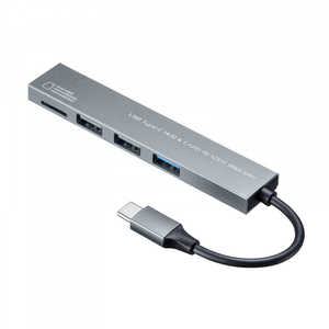 サンワサプライ [USB-A オス→メス microSDカードスロット / USB-Ax3]変換アダプタ USB-3TCHC19S