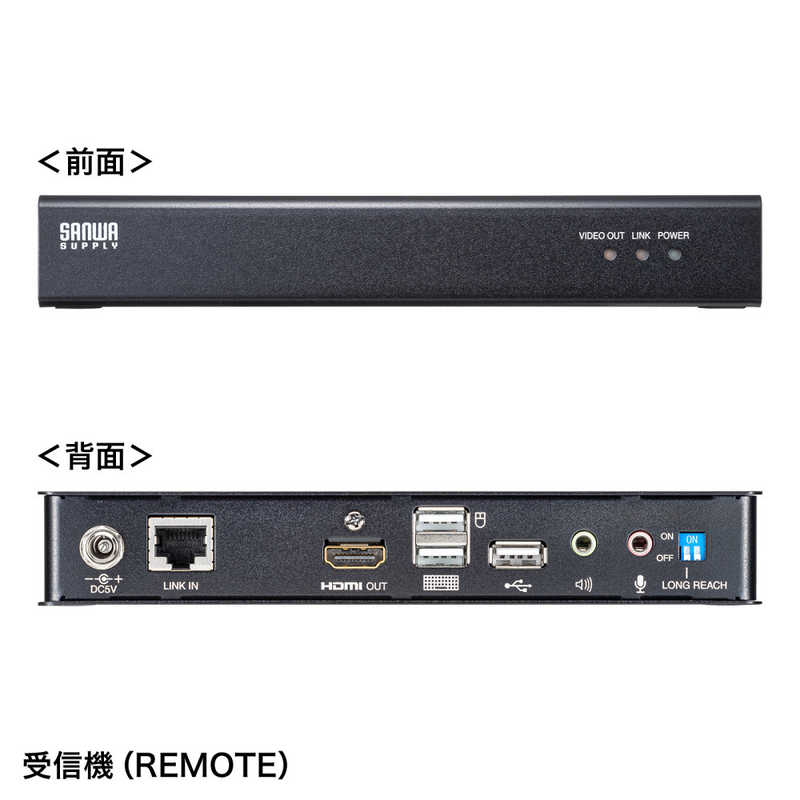 サンワサプライ サンワサプライ KVMエクステンダー (HDMI・USB用) VGA-EXKVMHU2 VGA-EXKVMHU2