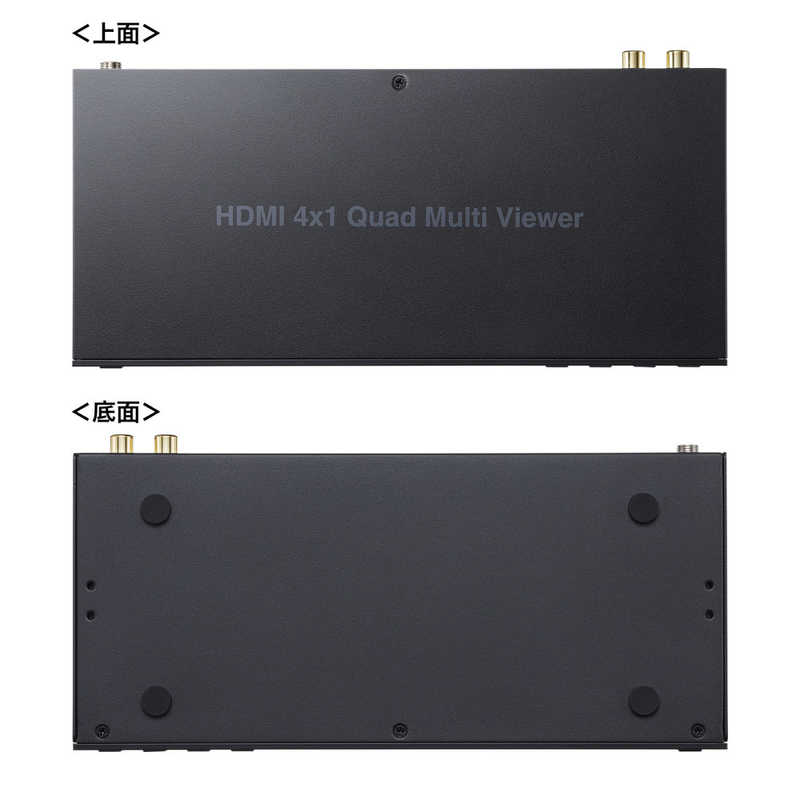 サンワサプライ サンワサプライ 4入力1出力HDMI画面分割切替器(4K/60Hz対応) ［4入力 /1出力 /4K対応］ SW-PHD41MTV SW-PHD41MTV