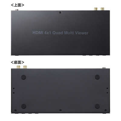 サンワサプライ 4入力1出力HDMI画面分割切替器(4K/60Hz対応) ［4