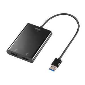 サンワサプライ USB-HDMIディスプレイアダプタ(4K× 2画面出力) USB-CVU3HD6 サンワサプライ USB-HDMIディスプレイアダプタ(4K× 2画面出力) USB-CVU3HD6