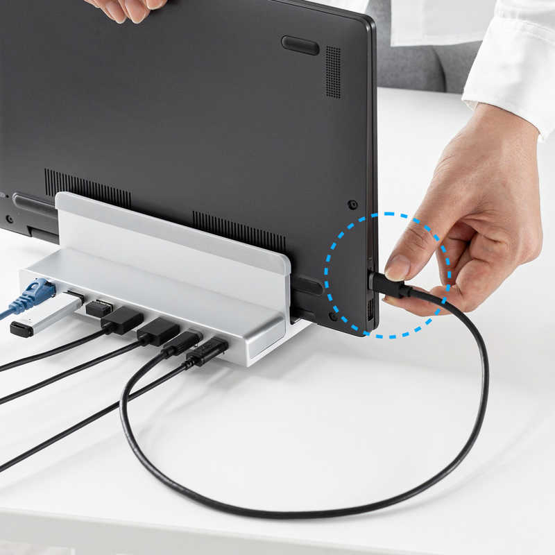 サンワサプライ サンワサプライ USB Type-Cドッキングステーション(スタンド一体型タイプ) USB-CVDK18 USB-CVDK18
