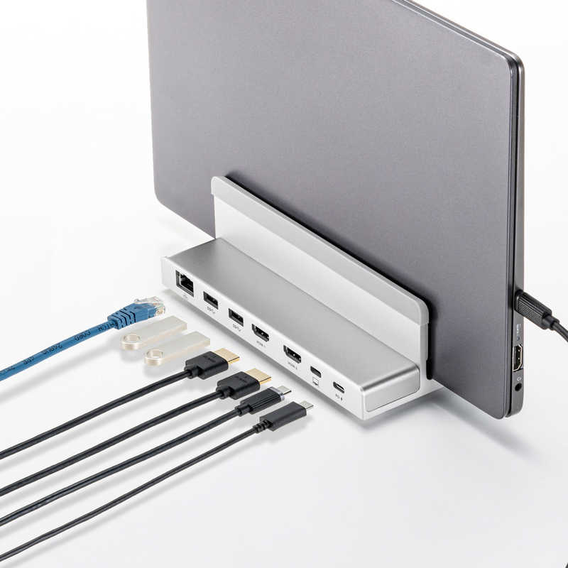 サンワサプライ サンワサプライ USB Type-Cドッキングステーション(スタンド一体型タイプ) USB-CVDK18 USB-CVDK18