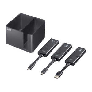 �T�����T�v���C 4K�Ή����C�����XHDMI�G�N�X�e���_�[(Type-C���M�@2��E���[BOX�Z�b�g) VGA-EXWHD12CSET