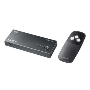 サンワサプライ 4K対応HDMI切替器(3入力・1出力・リモコン付き) SW-HDR31R