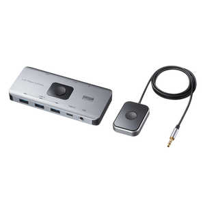 �T�����T�v���C USB 5Gbps�ؑ֊�(2���́E4�o�́E�茳�X�C�b�`�t��) SW-USS24