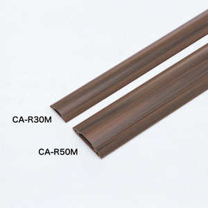 サンワサプライ 床配線用 ケーブルカバー(長さ1m×幅50mm･木目) CA‐R50M