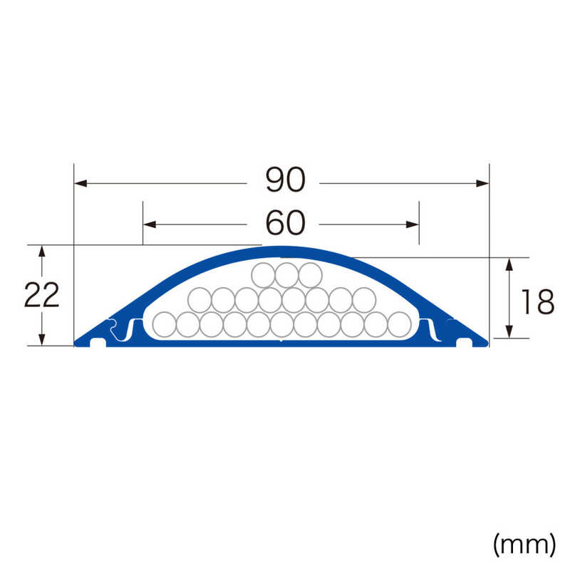 サンワサプライ サンワサプライ 床配線用 ケーブルカバー(長さ2m×幅90mm) CA‐R90GY2 (グレｰ) CA‐R90GY2 (グレｰ)