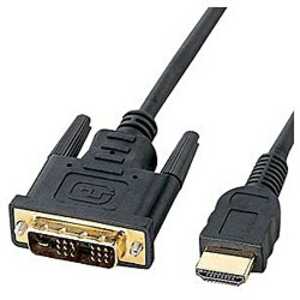 サンワサプライ 映像変換ケーブル ブラック [HDMI⇔DVI /3m] KM-HD21-30