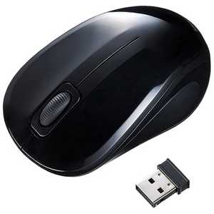 サンワサプライ ワイヤレスBlueLEDマウス｢2.4GHz･USB｣静音モデル(3ボタン･ブラック) MA-WBL32BK