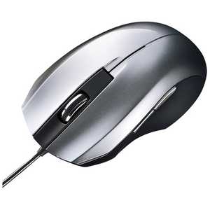サンワサプライ 有線BlueLEDマウス｢USB 1.5m･Mac/Win｣静音 中型(5ボタン) MA-BL10S