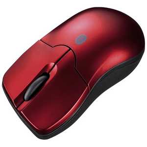 サンワサプライ 「タブレット対応」ワイヤレスBlueLEDマウス 超小型 (3ボタン・レッド) レッド MABTBL27R