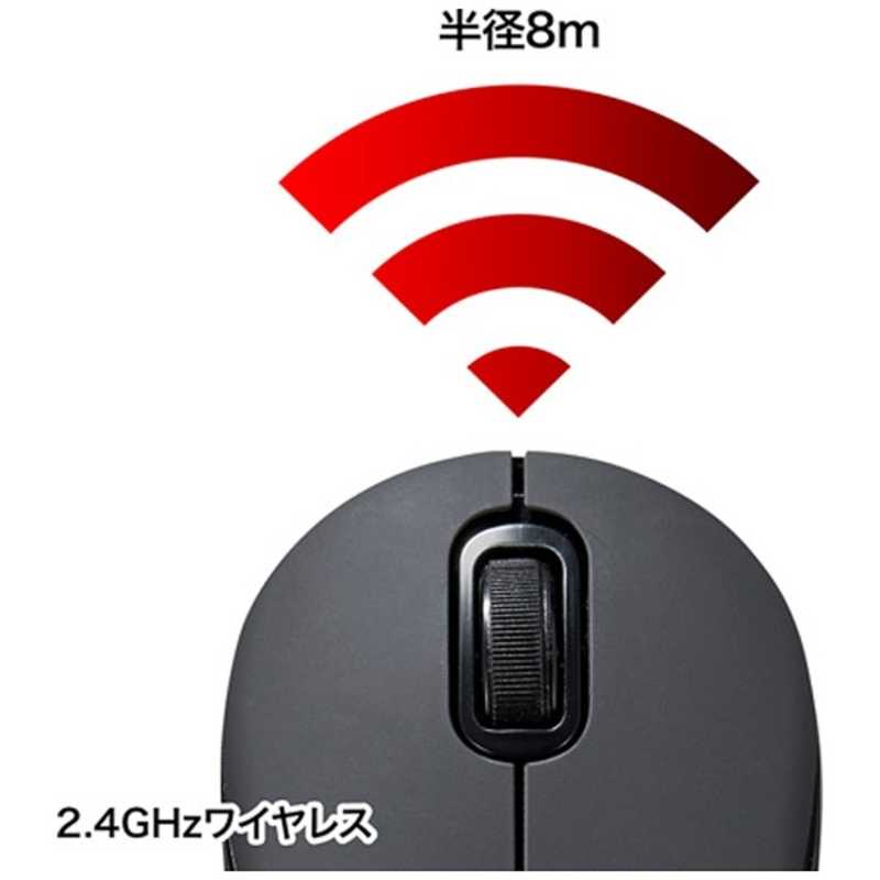 サンワサプライ サンワサプライ 静音ワイヤレスBlueLEDマウス[USB](2ボタン･ブラック) MA-WBL36BK MA-WBL36BK